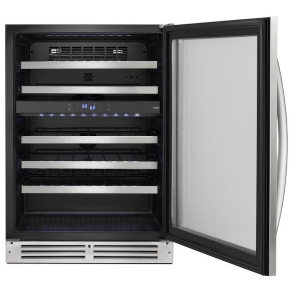 Whirlpool® 24” Wide Undercounter Wine Center-46 Bottles WUW55X24HS