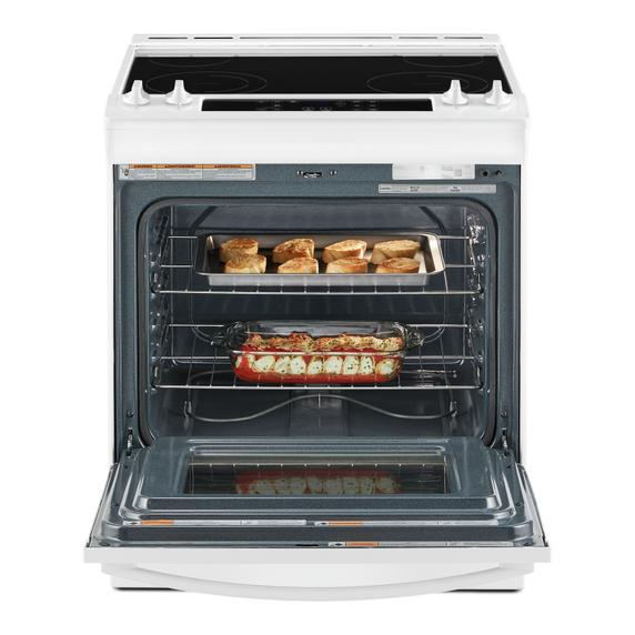 4.8 Cu. Ft. Whirlpool® Electric Range with Frozen Bake™ Technology YWEE515S0LW