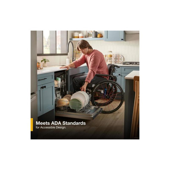 Whirlpool® 44 dBA Dishwasher Accessible Flush with Cabinets with 3rd Rack WDT550SAPZ