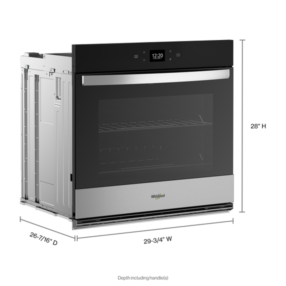 Whirlpool® 5.0 Cu. Ft. Single Wall Oven with Air Fry When Connected WOES5030LZ