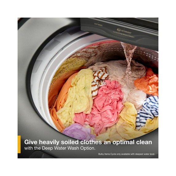 6.0-6.1 Cu. Ft. I.E.C. Whirlpool® Top Load Washer with Removable Agitator WTW6157PB