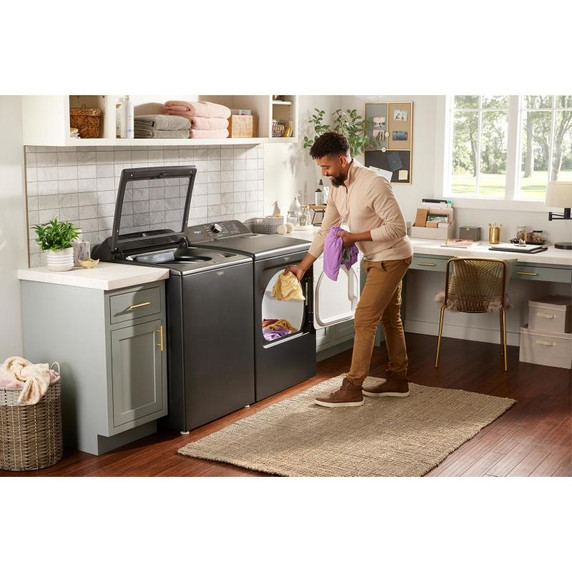 7.0 Cu. Ft. Whirlpool® Top Load Electric Dryer with Moisture Sensor YWED6150PW 7.0 Cu. Ft. Whirlpool® Top Load Electric Dryer with Moisture Sensor YWED6150PW