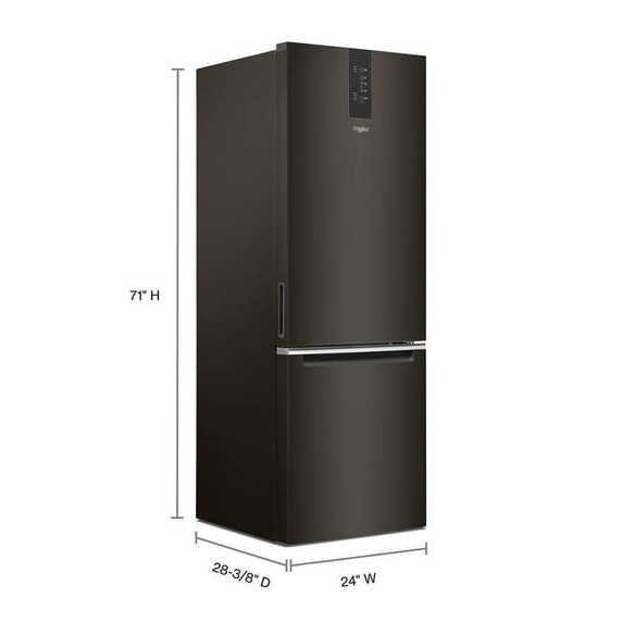 Whirlpool® 24-inch Wide Bottom-Freezer Refrigerator - 12.9 cu. ft. WRB543CMJV