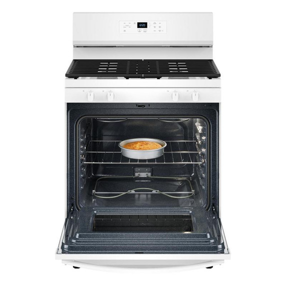 Whirlpool® 30-inch Self Clean Gas Range with No Preheat Mode WFGS3530RW