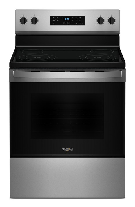Whirlpool® 30-inch,5.3 cu ft, Electric Freestanding Range with 4 Elements YWFES3530RS