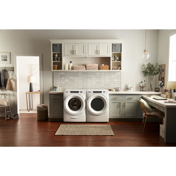 Whirlpool® 7.4 cu.ft Front Load Electric Dryer with Intiutitive Touch Controls, Advanced Moisture Sensing YWED5620HW