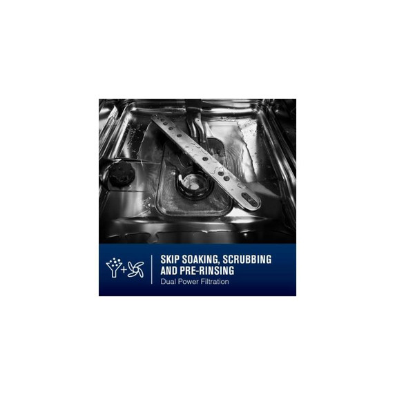 Maytag® Stainless steel tub dishwasher with Dual Power Filtration MDB4949SKW
