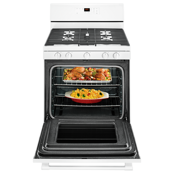 Maytag® 30-inch Wide Gas Range With 5th Oval Burner - 5.0 Cu. Ft. MGR6600FW