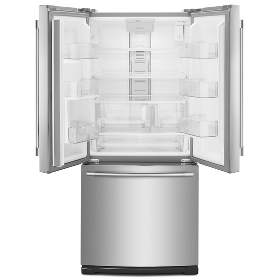 Maytag® 30-Inch Wide French Door Refrigerator with Exterior Water Dispenser- 20 Cu. Ft. MFW2055FRZ