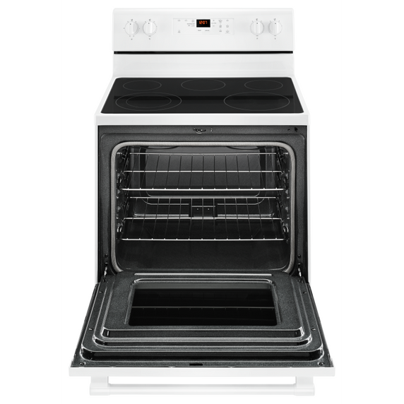 Maytag® 30-Inch Wide Electric Range With Shatter-Resistant Cooktop - 5.3 Cu. Ft. YMER6600FW