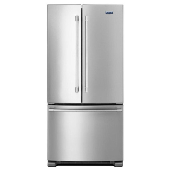 Maytag® 33-Inch Wide French Door Refrigerator with Water Dispenser - 22 Cu. Ft MRFF5033PZ