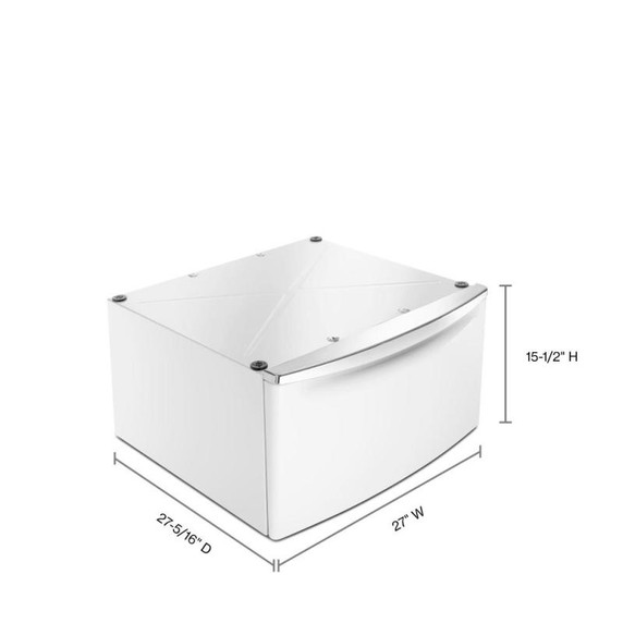 Maytag® 15.5" (39.4 cm) Pedestal for Front Load Washer and Dryer with Storage XHPC155XW