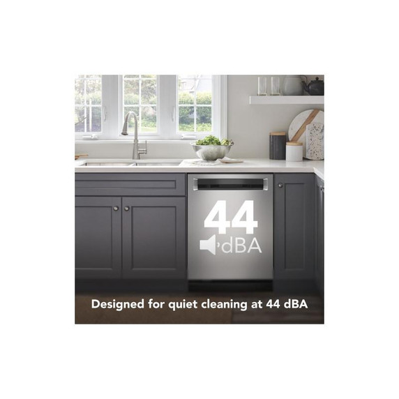 Kitchenaid® 44 dBA Dishwasher with 360° Max Jets™ Third Rack and LED Interior Lighting KDPM804KPS Kitchenaid® 44 dBA Dishwasher with 360° Max Jets™ Third Rack and LED Interior Lighting KDPM804KPS