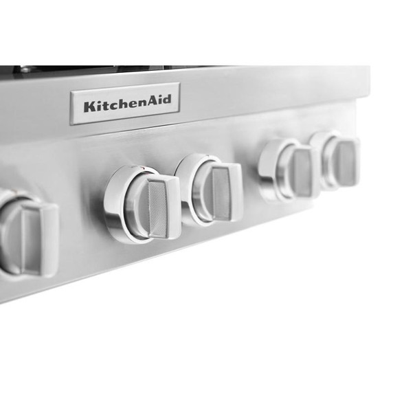 KitchenAid® 36'' 6-Burner Commercial-Style Gas Rangetop KCGC506JSS
