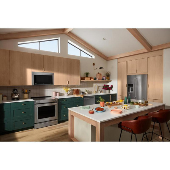 Kitchenaid® Multifunction Flush Mount Over-the-Range Microwave Oven with Infrared Sensor Modes YKMMF730PPS