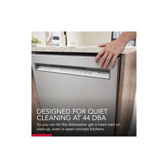 Kitchenaid® 44 dBA Dishwasher in PrintShield™ Finish with 360° Max Jets™ Third Rack KDFM404KPS Kitchenaid® 44 dBA Dishwasher in PrintShield™ Finish with 360° Max Jets™ Third Rack KDFM404KPS