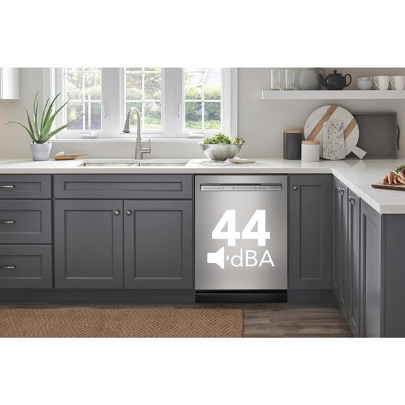 Kitchenaid® 44 dBA Dishwasher in PrintShield™ Finish with 360° Max Jets™ Third Rack KDFM404KPS