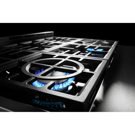 KitchenAid® 36'' Smart Commercial-Style Gas Range with 6 Burners KFGC506JYP