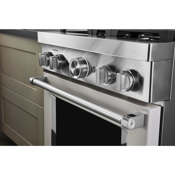 KitchenAid® 30'' Smart Commercial-Style Gas Range with 4 Burners KFGC500JMH