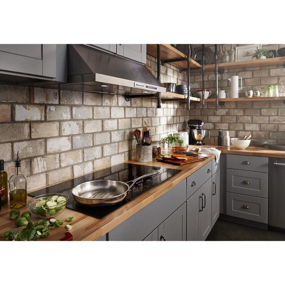 Kitchenaid® 36" Electric Cooktop with 5 Elements and Touch-Activated Controls KCES956KBL