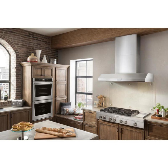 Kitchenaid® 48'' 585 or 1170 CFM Motor Class Commercial-Style Wall-Mount Canopy Range Hood KVWC958KSS