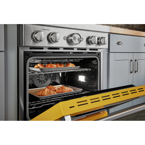 KitchenAid® 30'' Smart Commercial-Style Dual Fuel Range with 4 Burners KFDC500JYP