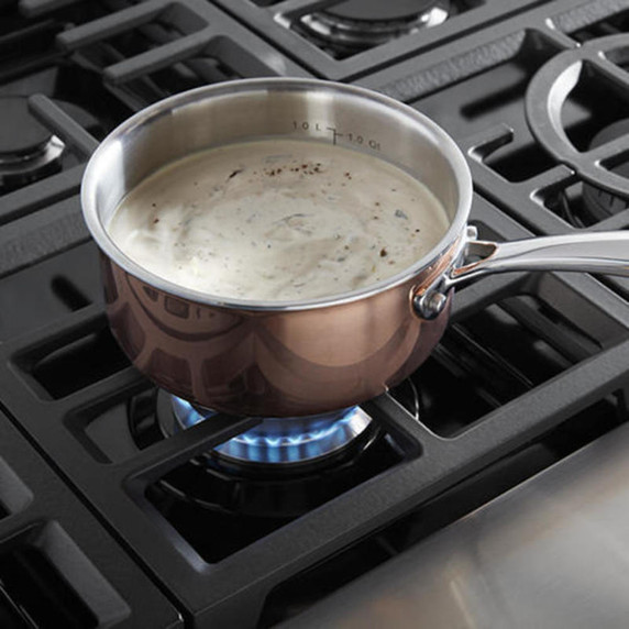 KitchenAid® 48'' 6-Burner Commercial-Style Gas Rangetop with Griddle KCGC558JSS