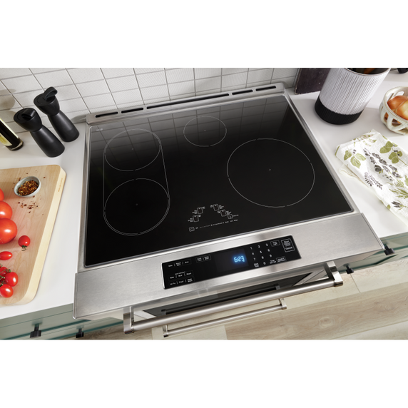 Kitchenaid® 30-Inch 4-Element Induction Slide-In Convection Range with Air Fry KSIS730PSS