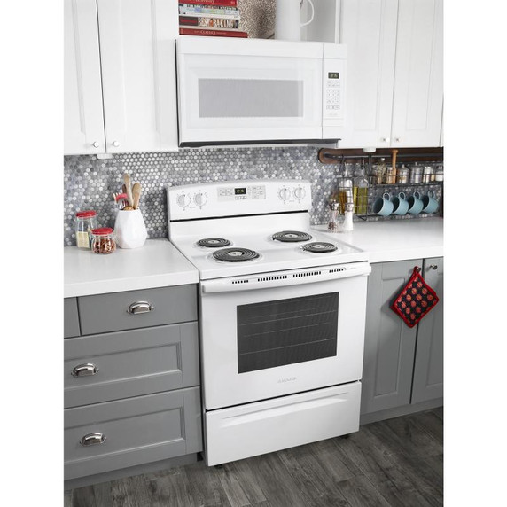 30-inch Amana® Electric Range with Self-Clean Option YACR4503SFW