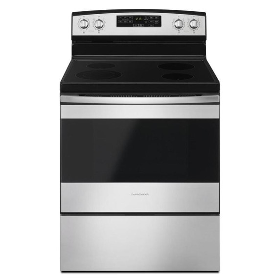 30-inch Amana® Electric Range with Self-Clean Option YAER6603SMS