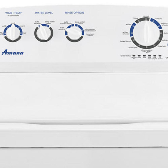Amana® 4.4 cu. ft. Top-Load Washer with High Efficiency Agitator NTW4519JW