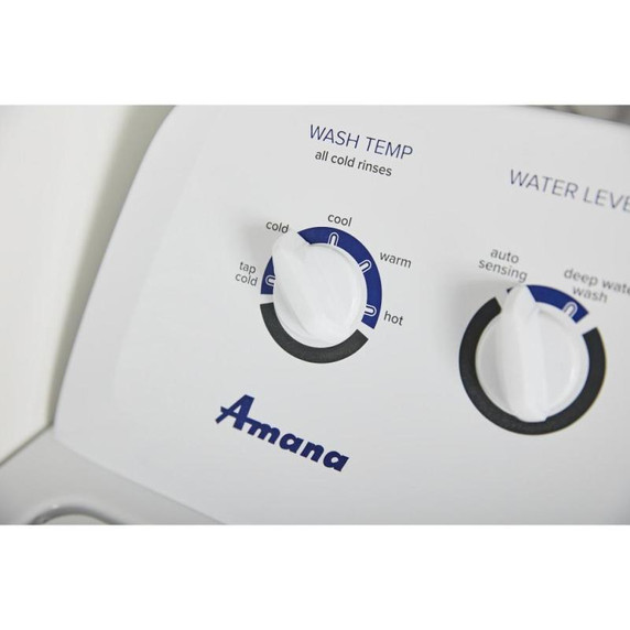 Amana® 4.4 cu. ft. Top-Load Washer with High Efficiency Agitator NTW4519JW
