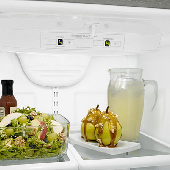 Amana® 29-inch Wide Amana® Bottom-Freezer Refrigerator with EasyFreezer™ Pull-Out Drawer -- 18 cu. ft. Capacity ABB1924BRM