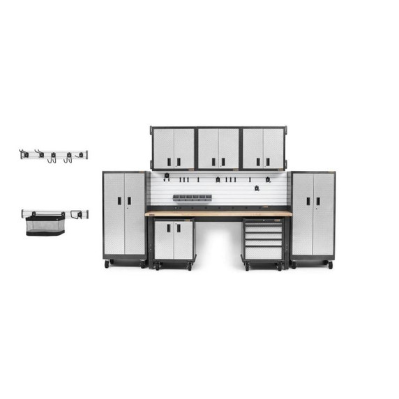 Gladiator® 8' (243.8 cm) Wide Adjustable Height Hardwood Workbench GAWB08HWEG