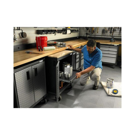 Gladiator® 8' (243.8 cm) Wide Adjustable Height Hardwood Workbench GAWB08HWEG