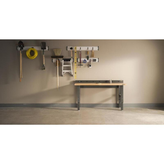 Gladiator® 6' (182.9 cm) Wide Adjustable Height Hardwood Workbench GAWB06HWEG