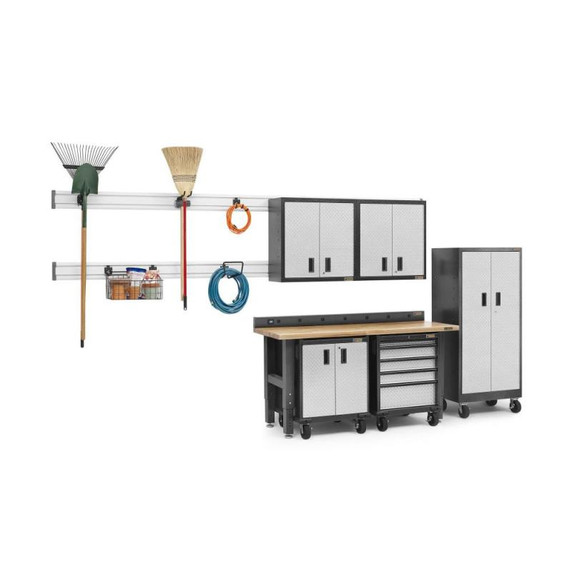 Gladiator® 6' (182.9 cm) Wide Adjustable Height Hardwood Workbench GAWB06HWEG
