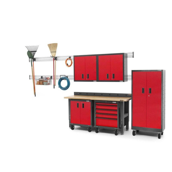 Gladiator® 6' (182.9 cm) Wide Adjustable Height Hardwood Workbench GAWB06HWEG