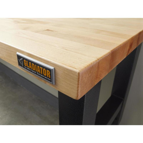 Gladiator® 6' (182.9 cm) Wide Adjustable Height Hardwood Workbench GAWB06HWEG