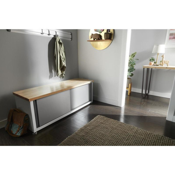 Gladiator® Ready-to-Assemble Storage Shoe Bench GAGB54SBJW Gladiator® Ready-to-Assemble Storage Shoe Bench GAGB54SBJW