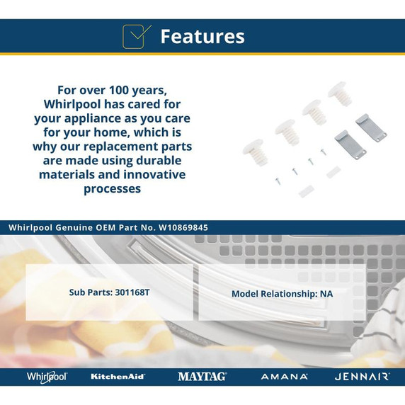 Washer & Dryer Stacking Kit W10869845