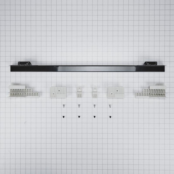 30" Wall Range Flush Installation Trim Kit, Black W10752688