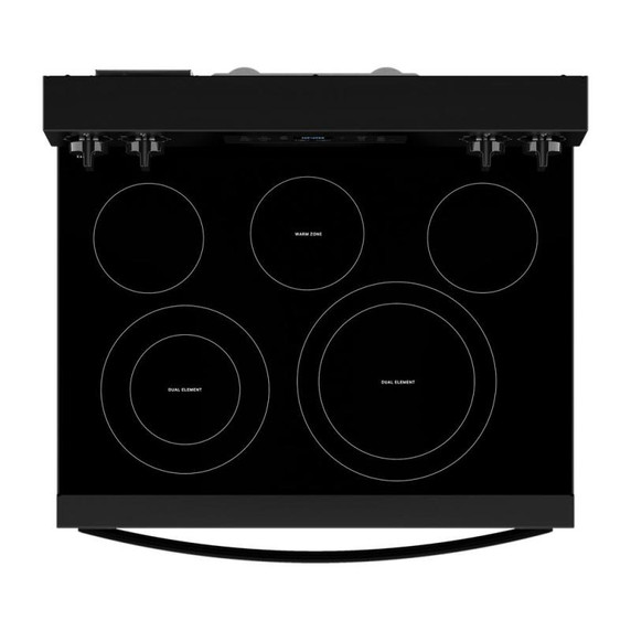 Whirlpool® 30-inch Electric Range with Air Fry and Air Baking, Self Cleaning, Rapid Preheat 5.3 CuFt Capacity YWFES5030RB