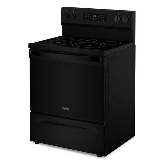 Whirlpool® 30-inch Energy Star Electric Range with Air Cooking Technology, No Preheat Air Fry and Air Baking and Self Clean YWFES5030RB