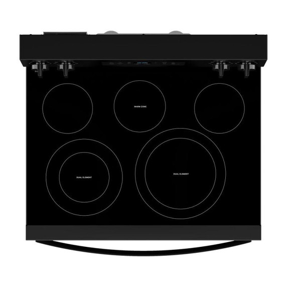 Whirlpool® 30-inch Energy Star Electric Range with Air Cooking Technology, No Preheat Air Fry and Air Baking and Self Clean YWFES5030RB