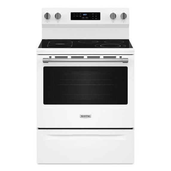 Maytag® 30-Inch Convection Electric Range With No Preheat Air Fry and Air Baking - 5.3 Cu. Ft. YMFES6030RW