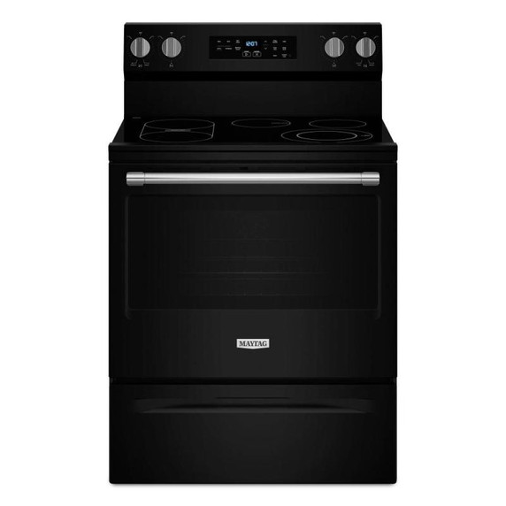 Maytag® 30-Inch Convection Electric Range With No Preheat Air Fry and Air Baking - 5.3 Cu. Ft. YMFES6030RB