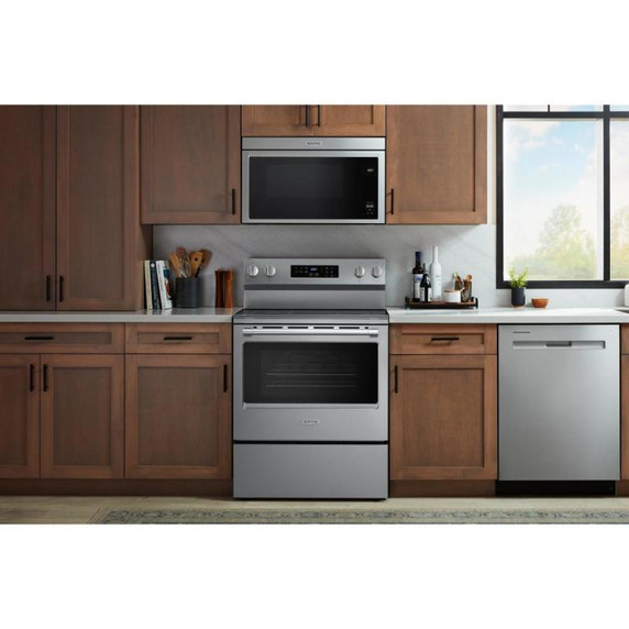 Maytag® 30-Inch Convection Electric Range With No Preheat Air Fry and Air Baking - 5.3 Cu. Ft. YMFES6030RZ