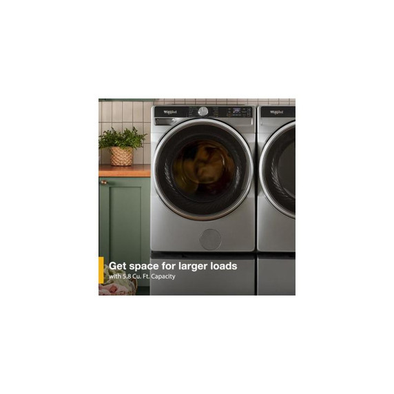 Whirlpool® 5.8 cu. ft. I.E.C. Smart Front Load ENERGY STAR® Certified Washer with FreshFlow™ Vent System and Intelligent Wash WFW6720RR
