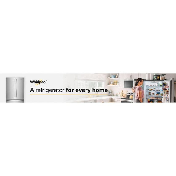 Whirlpool® 36-Inch Wide Counter-Depth French Door Bottom Mount Refrigerator - 20 cu. ft. WRFC2036RZ